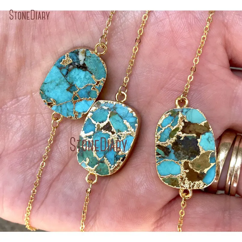 20181130-NM19029-raw turquoise necklace minimalist freeform chunky turquoise necklace gold filled mojave turquoise pendant boho rustic turquoise oval_3
