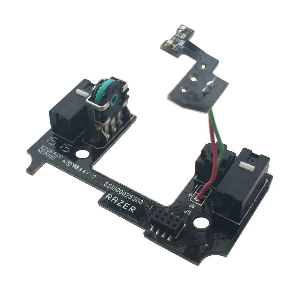 Free Shipping Original Mouse Encoder Wheel Scroll Click Switches LED Board for Ra zer Ouroboros RZ01