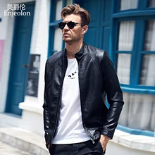 2017 autumn Outerwear Coats Jackets men s slim motorcycle leather clothing stand collar leather clothing PU
