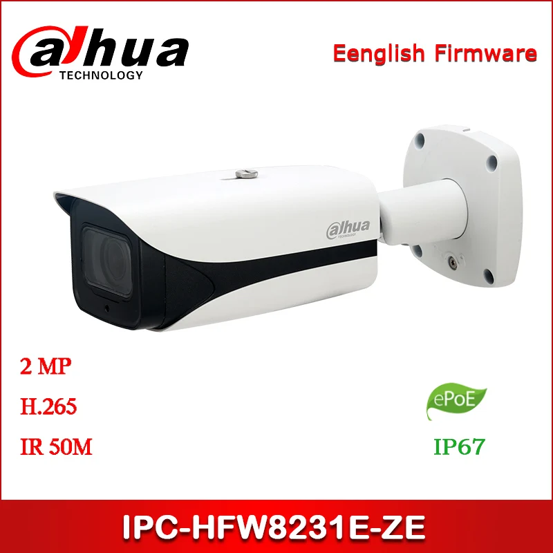 

Dahua IP Camera 2MP IPC-HFW8231E-ZE 2.7mm ~12mm zoom lens WDR IR Bullet Network Camera with ePOE Security Camera