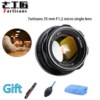

Original 7artisans 35mm F1.2 APS-C Manual Fixed Lens For E Mount Canon M1 M2 Sony A6500 A6300 A5100 EOS-M Mount Fuji FX Mount