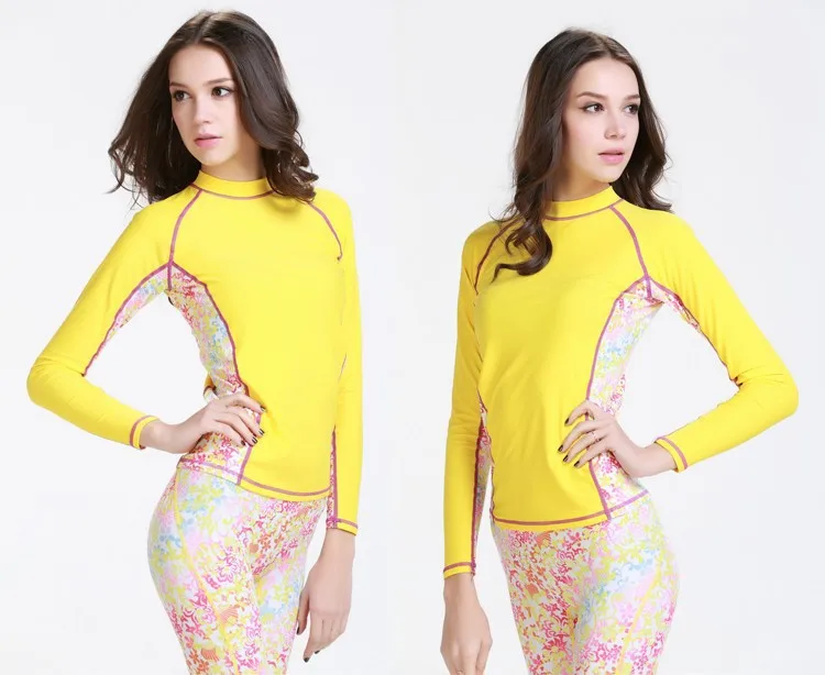 Sbart Female Lycra Swimming Wetsuit Top Diving Bathing Suits