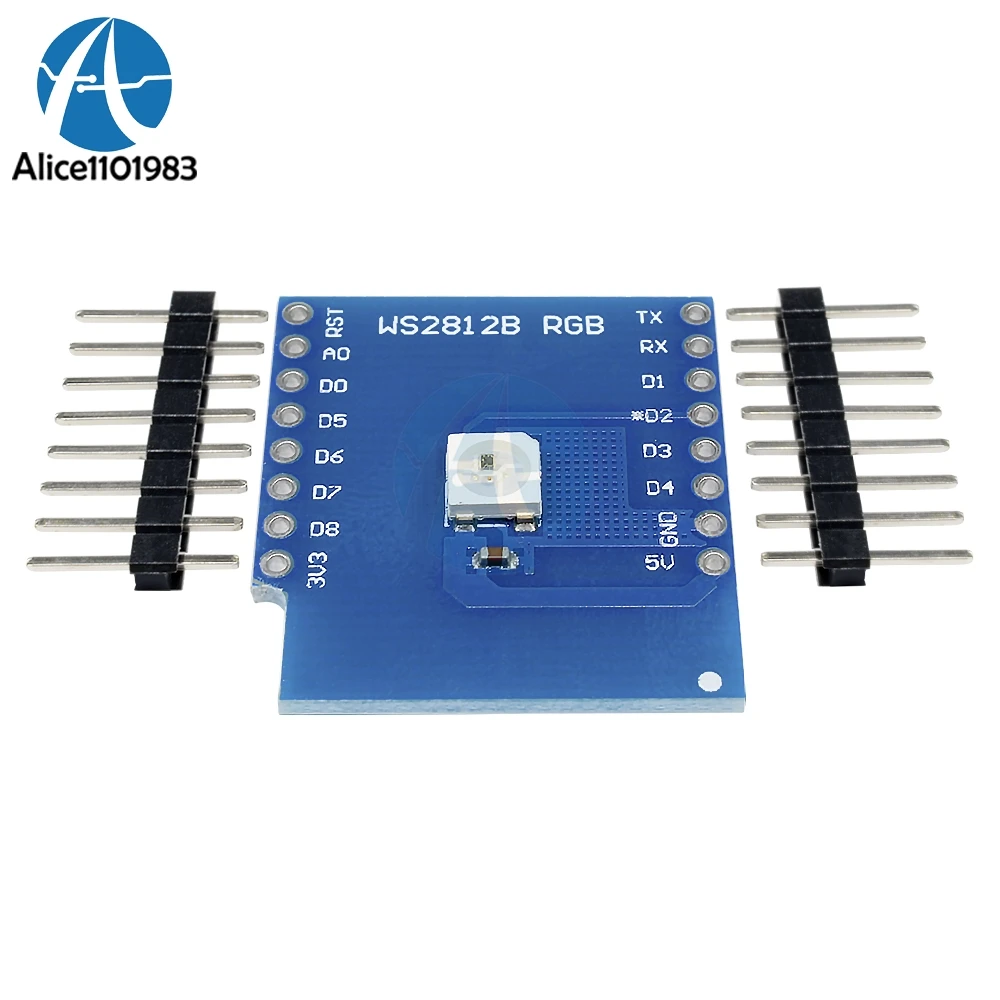 Esp8266 для WeMos D1 WS2812B RGB щит Mini ESP8266 Модульная плата с HT Pins Diy электронная печатная