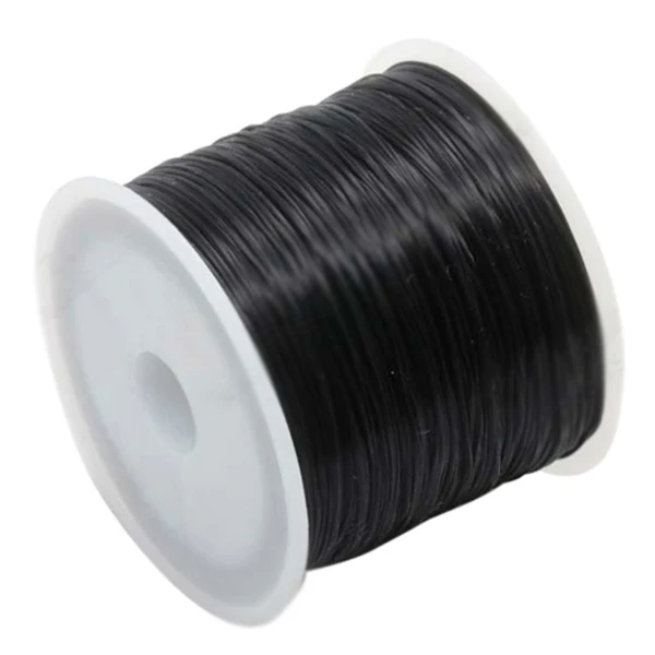 

60m Stretchy Elastic Crystal String Cord Thread For Jewelry Making, Black