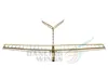 RC Plane Glider 1.4M Balsa Wood Airplane Model Building Kits UZI Radio Controlled Aircraft Flying Model Gliders Toy Planes F14 5