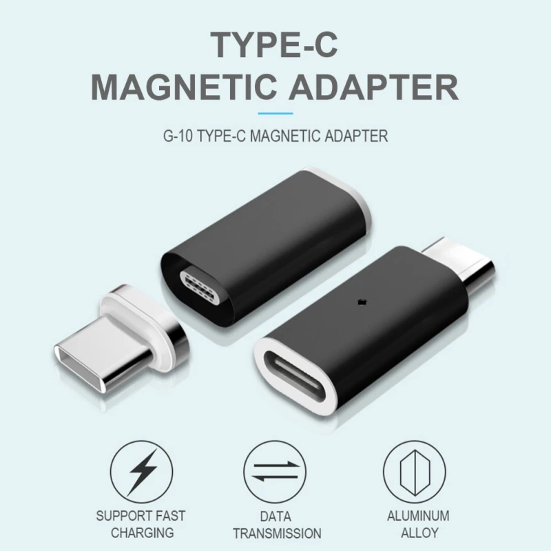 Быстрое зарядное устройство Магнитный адаптер для iPhone Android type C штекер Micro USB 2,0 соединительное устройство для Micro USB C кабель