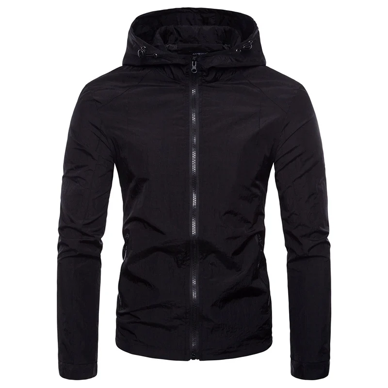 

2018autumn new men's brand jacket coat Solid color fashion casual slim bomber jacket streetwear Jacket Men's windbreaker Jacket
