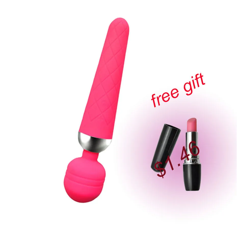 15 Modes USB Rechargeable AV Magic Wand Vibrator, Powerful Oral Clit Vibrators Female Massager Adult Sex Toys for Woman