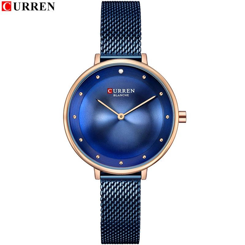

CURREN Top Brand Fashion Ladies Watches Stainless Steel Quartz Watch Women Thin Casual Clock Relogio Feminino