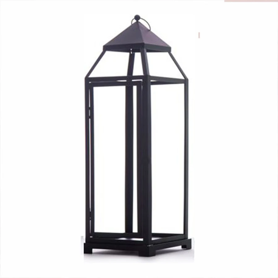

Classic Moroccan Decor Windproof Candle Holders Iron Glass Hanging Candlestick Candle Lantern Party Home Wedding Decor60A1008