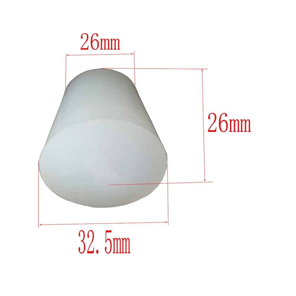 size 6 without hole 2 шт 3#-11# силиконовая Заглушка с отверстием и без отверстия для воздушного клапана Bubbler для варки вина пищевого класса с силиконовой резиновой пробкой - Цвет: size 6 without hole