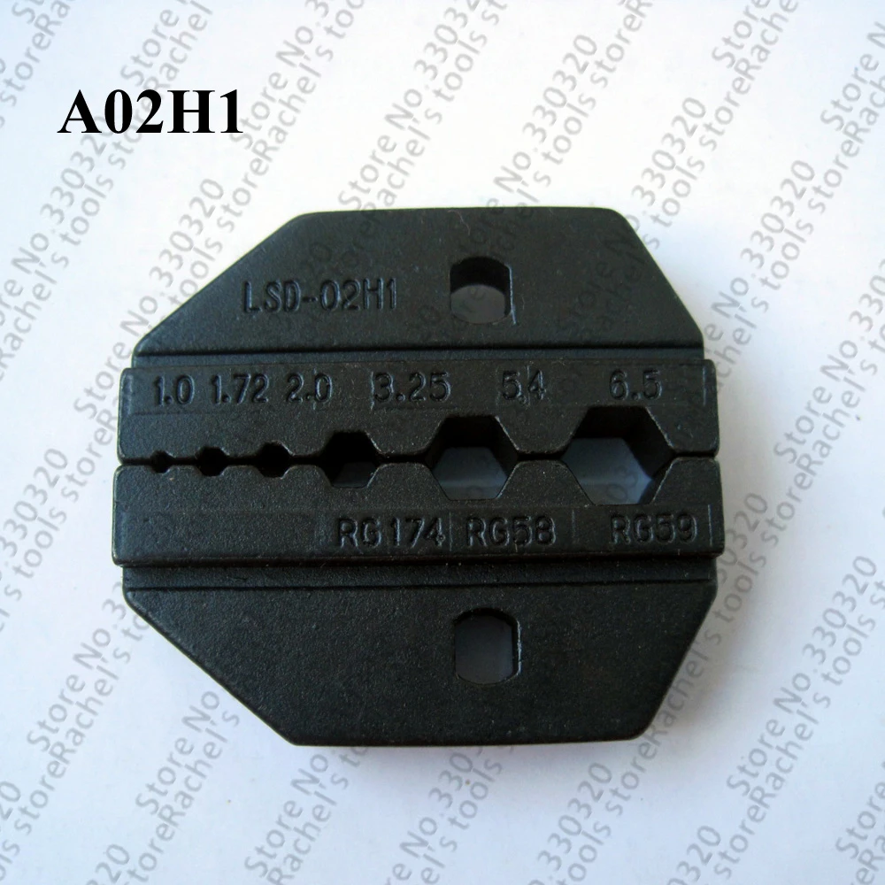 

A02H1 crimping die for RG58,RG59 coaxial cable and connector