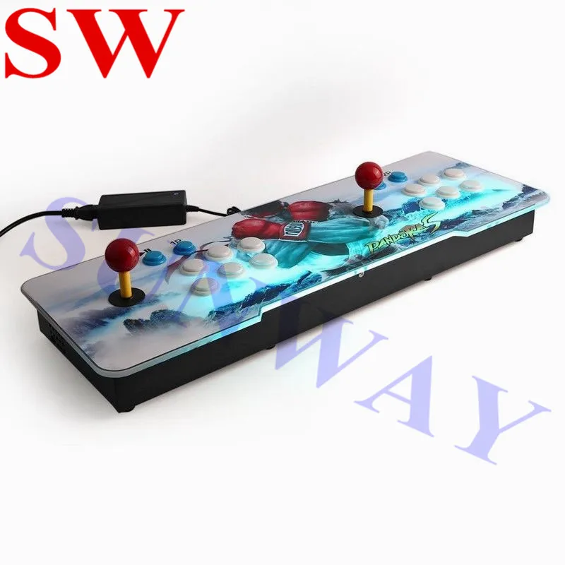  1300 in 1 Mulit PCB Board Video Spiel Arcade Konsole Kampf Maschine Doppel Joystick Box 6 EU Stecke