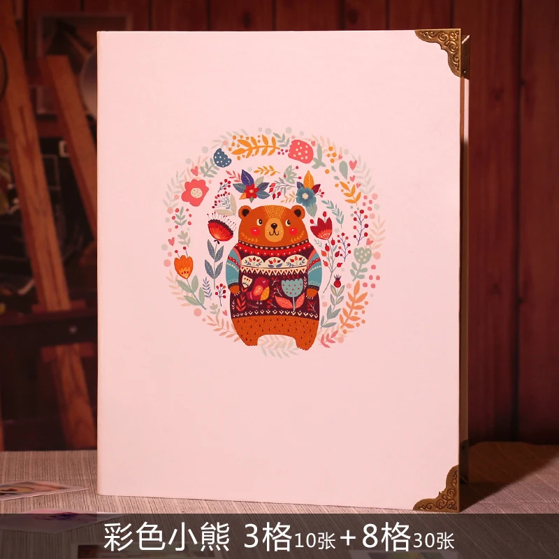 Мультфильм DIY иллюстрация простой альбом билета кино билета коллекции Путешествия Альбом хранения билетов книга - Цвет: F1