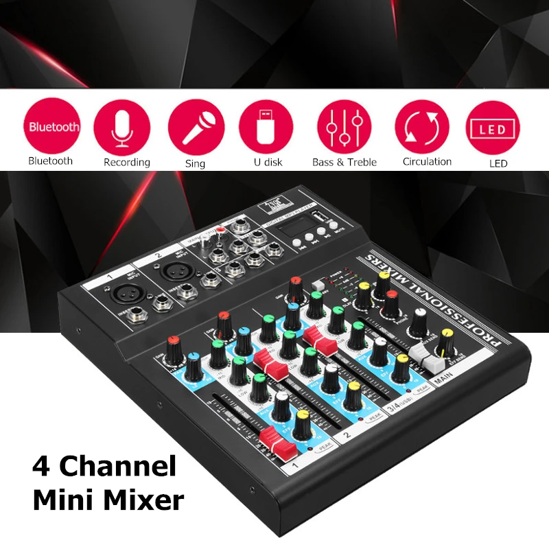 

Professional stage four effect of USB interface K song live mixer Sound Console Network Anchor Device Vocal Effect Processor