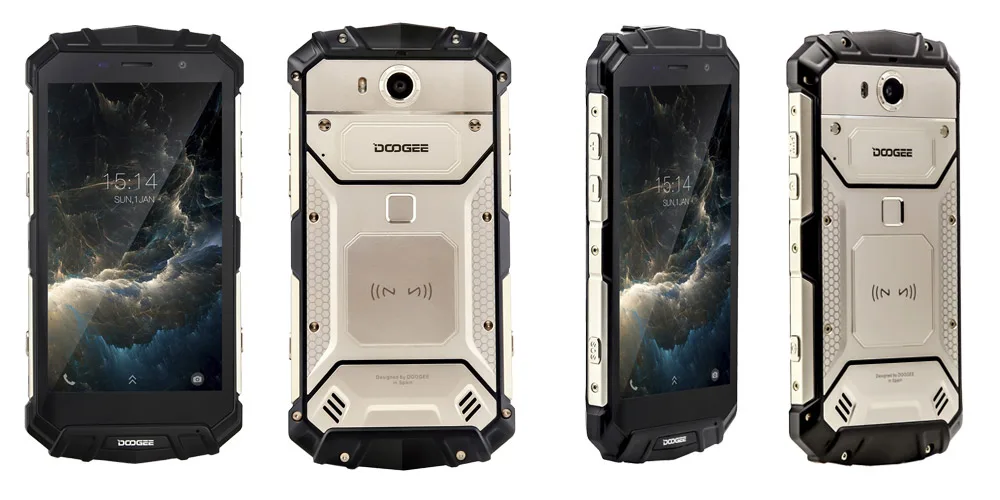 DOOGEE S60 Lite IP68 водонепроницаемый сотовый телефон 5," 4 Гб ОЗУ 32 Гб ПЗУ MTK6750T Восьмиядерный Android 7,0 беспроводной зарядки смартфонов