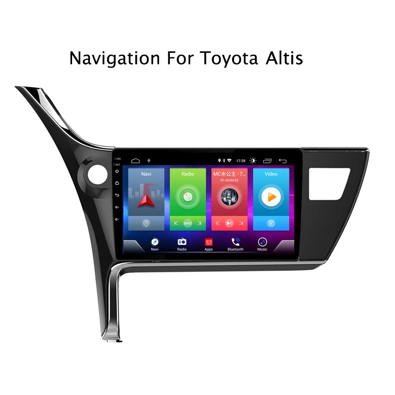 Умный полный сенсорный Android 8,1 Автомобильный gps навигационный плеер для TOYOTA corolla стерео радио bluetooth мультимедиа DSP головное устройство