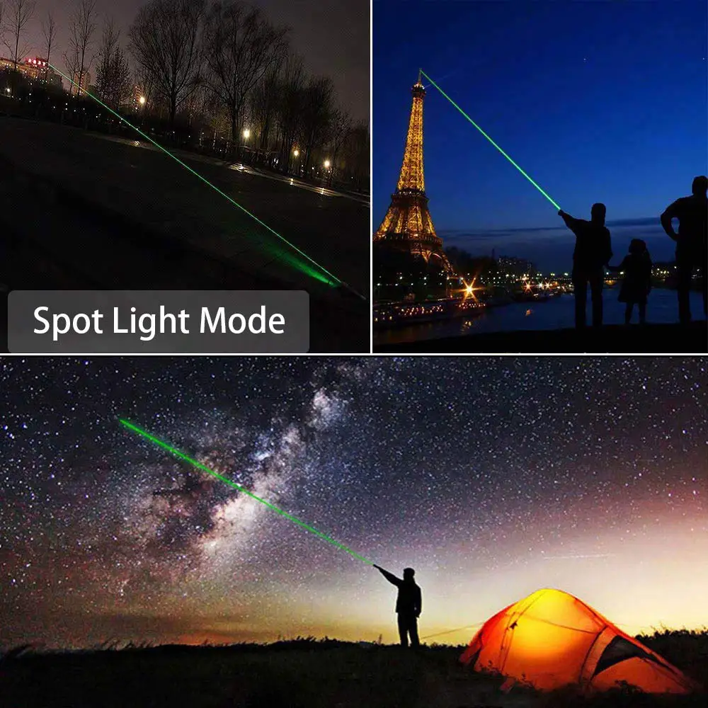 Hunting High Power Green Laser Rechargeable Pointer 10000m 5mW Outdoor Long Distance Lazer Sight Powerful Laser Pen with Key