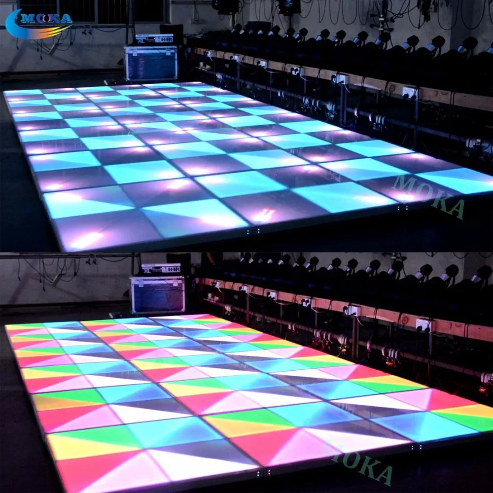 24 Square meter 1M*1M Dance LED Floor DMX 512 31CHS LED DMX Wedding