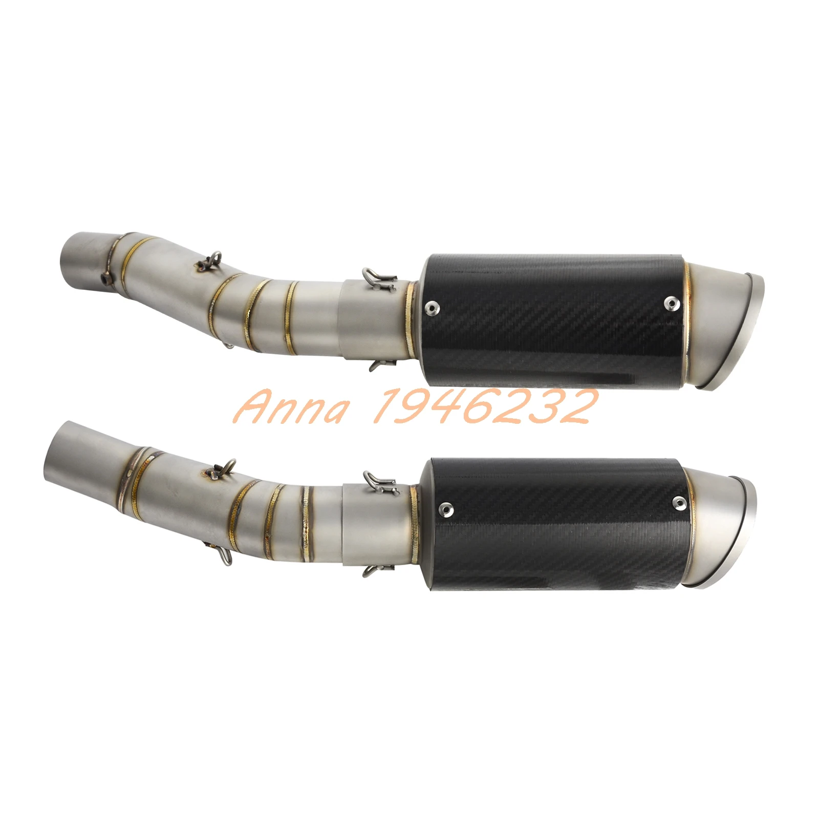 Motorcycle Stainless Steel Slip On Exhaust Pipe Carbon