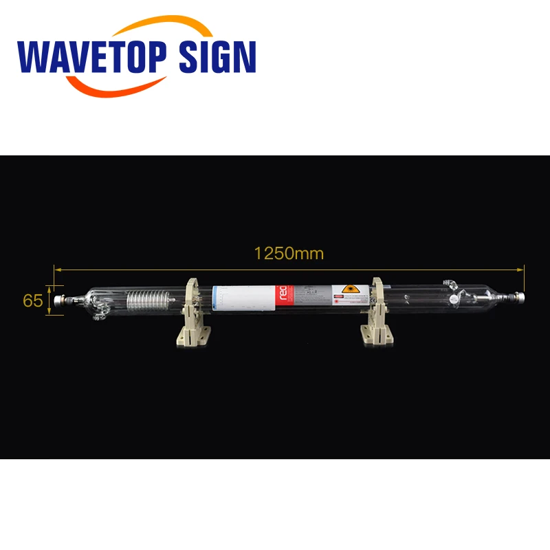 WaveTopSign Reci T2 90 Вт-100 Вт СО2 длина лазерной трубки 1250 мм диа. 65 мм для лазерной гравировки резки машины S2 Z2