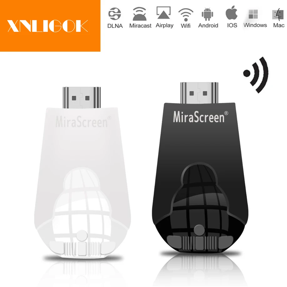 Miracast Airplay K4 Беспроводная ТВ палка 1080P HDMI ключ DLNA зеркальное отображение экрана для