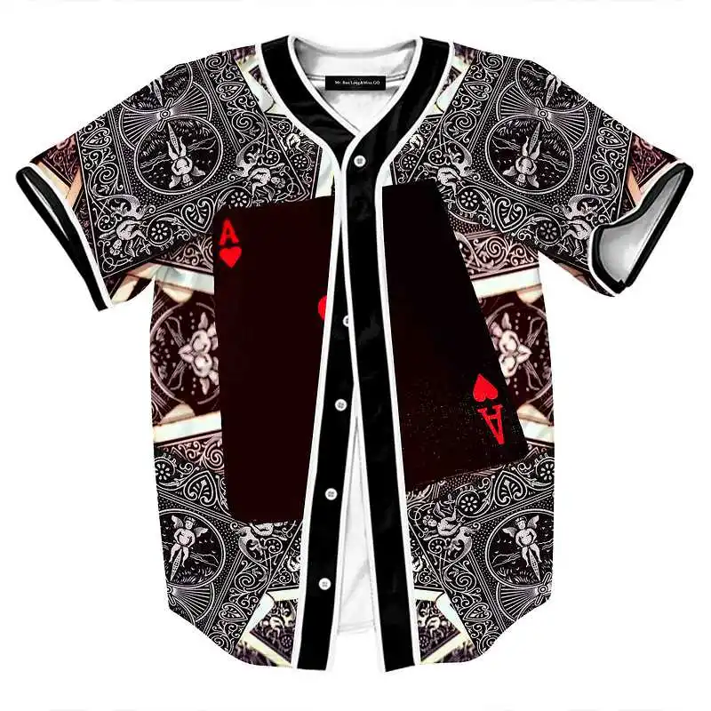Летние Стильные черные рубашки для мужчин Ретро Китай цветочный принт бейсбол Джерси мужские повседневные с v-образным вырезом Camisetas Masculinas Estampas - Цвет: shirt06