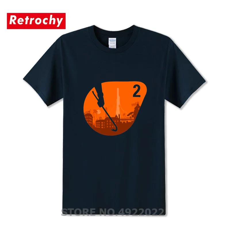Мужская футболка с логотипом Half Life надписью half life 2 для мальчиков кроссовером Fallout