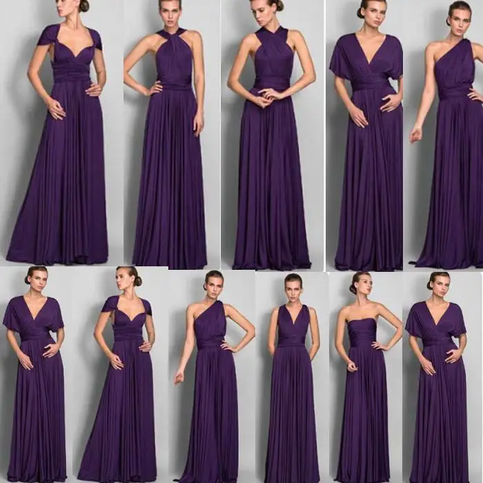 convertible jersey bridesmaid dress
