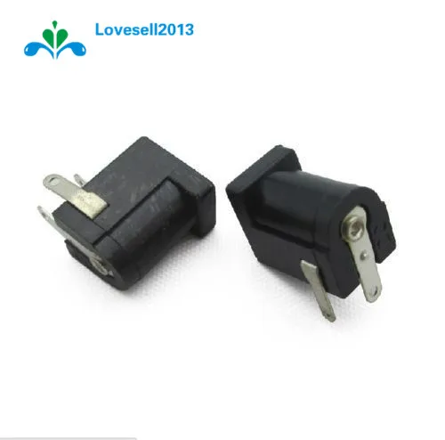 10 шт./лот Высокое качество DC Jack DC-005 2,0 DC005 разъем питания, 5,5 мм 2,1 мм плоская головка разъем питания 5,5x2,1 мм, разъем питания