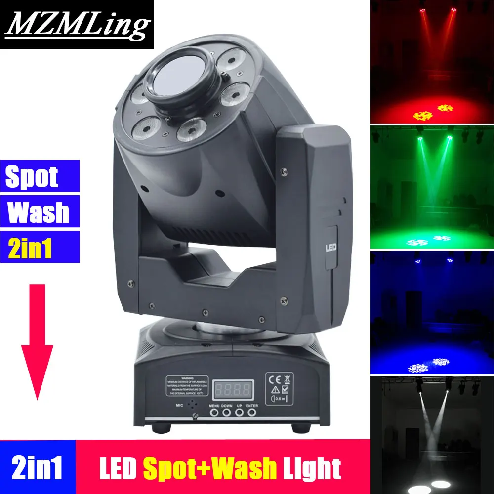 2в1 30 Вт Светодиодный точечный светильник+ 6x8 Вт моющийся светильник DMX512 движущийся головной светильник Профессиональный DJ/бар/вечерние/шоу/сценический светильник светодиодный сценический станок