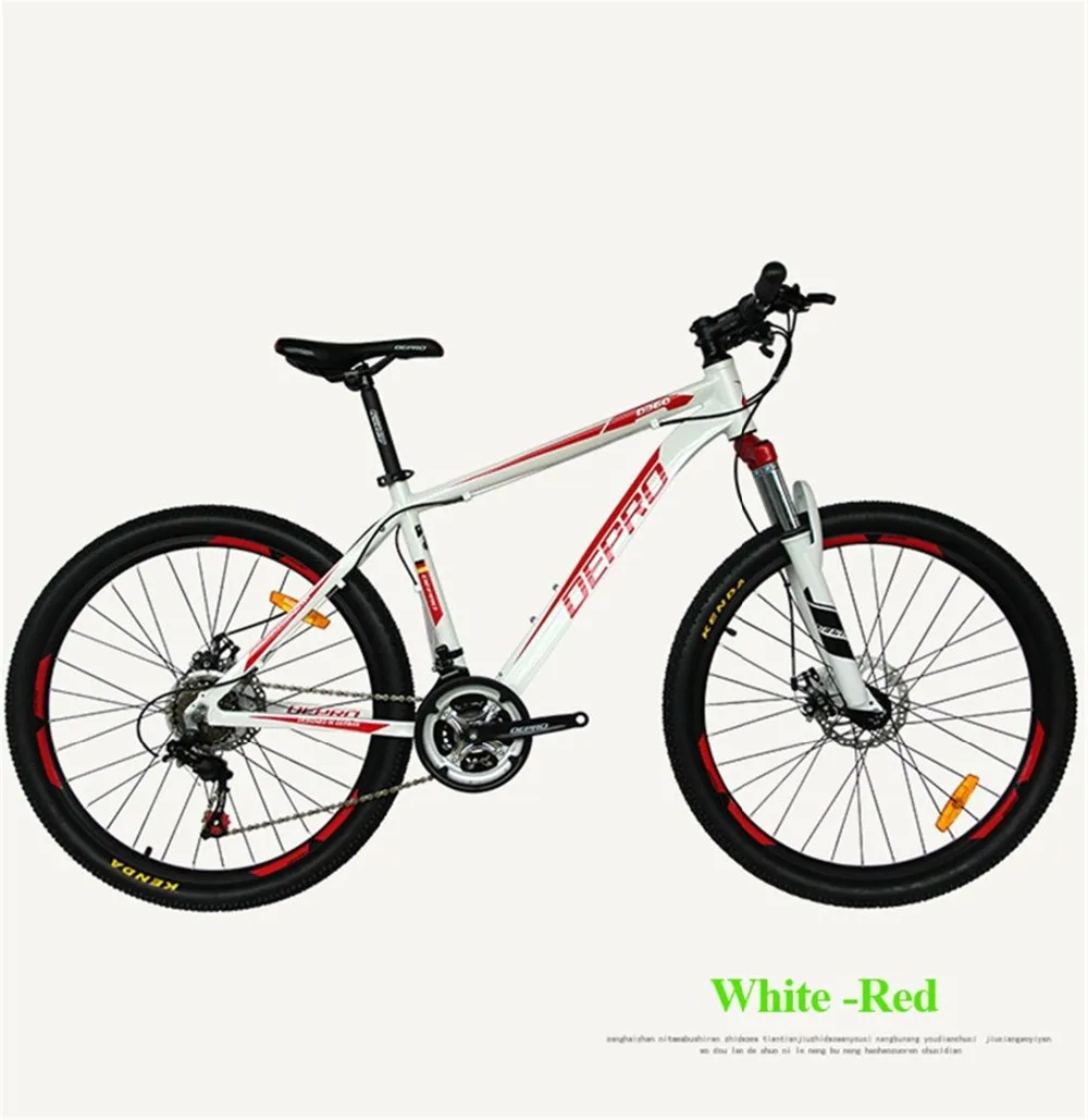 Top Mountain Bike Aluminum Alloy 21 speed Dual Disc Brakes 26 inch Variable Speed Drive Bicycle Men & Women Students Cycling Bicicle 2