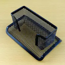 Деловая Металлическая черная настольная визитница, держатель для визиток, аксессуары для стола, офисные принадлежности, аксессуары для офиса