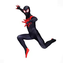 Костюм Человека-паука из фильма «Человек-паук в стихах пауков», костюм для косплея для взрослых и детей, комбинезоны с 3D рисунком, боди
