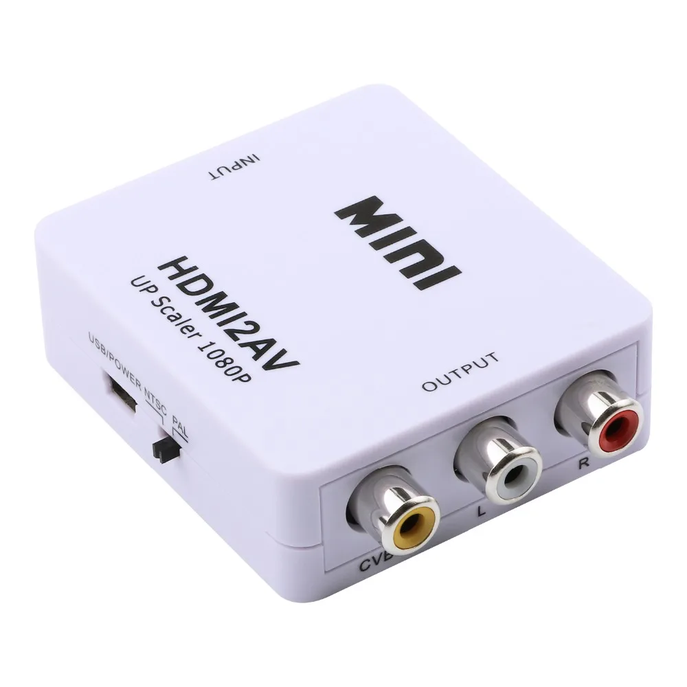 JCKEL HDMI к RCA AV CVBS компонентный конвертер Scaler 1080P Кабель-адаптер Коробка для Monito L/R видео HDMI2AV HD Поддержка NTSC PAL