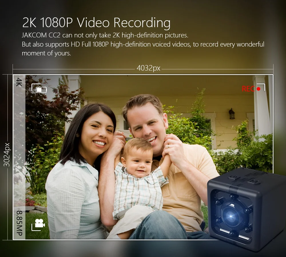 JAKCOM CC2 умный, компактный фотоаппарат Горячая в мини-видеокамерами как видеорегистратор с мини-камерой camara ip камера espion vision nocturne