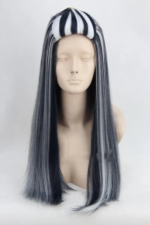 

Anime Monster High Frankie Wig 65cm Long Straight Synthetic Styled Anime Cosplay Wig + Wig Cap