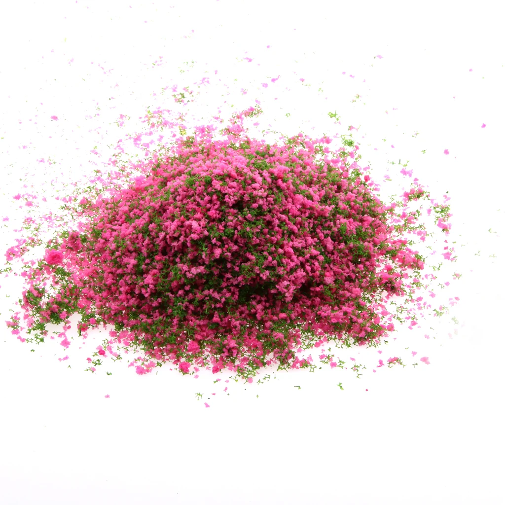 Rose Red Green Foliage Model Scenic Material for Mini Tree DIY