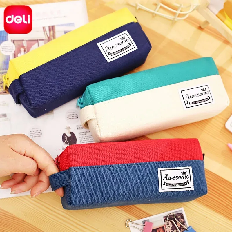 Deli Big Pencil Case Colorful Stationery Gel Cute School Supplies