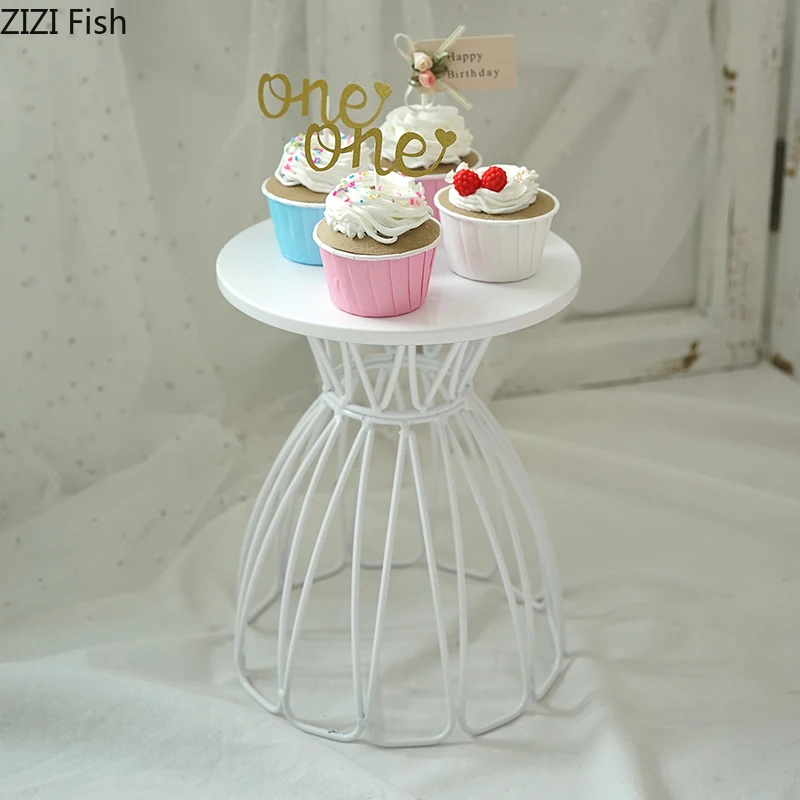 8/10 Inches Skirt Cake Stands White/black Wedding Cake Table Decorating Party Suppliers for Fondant Display Stand