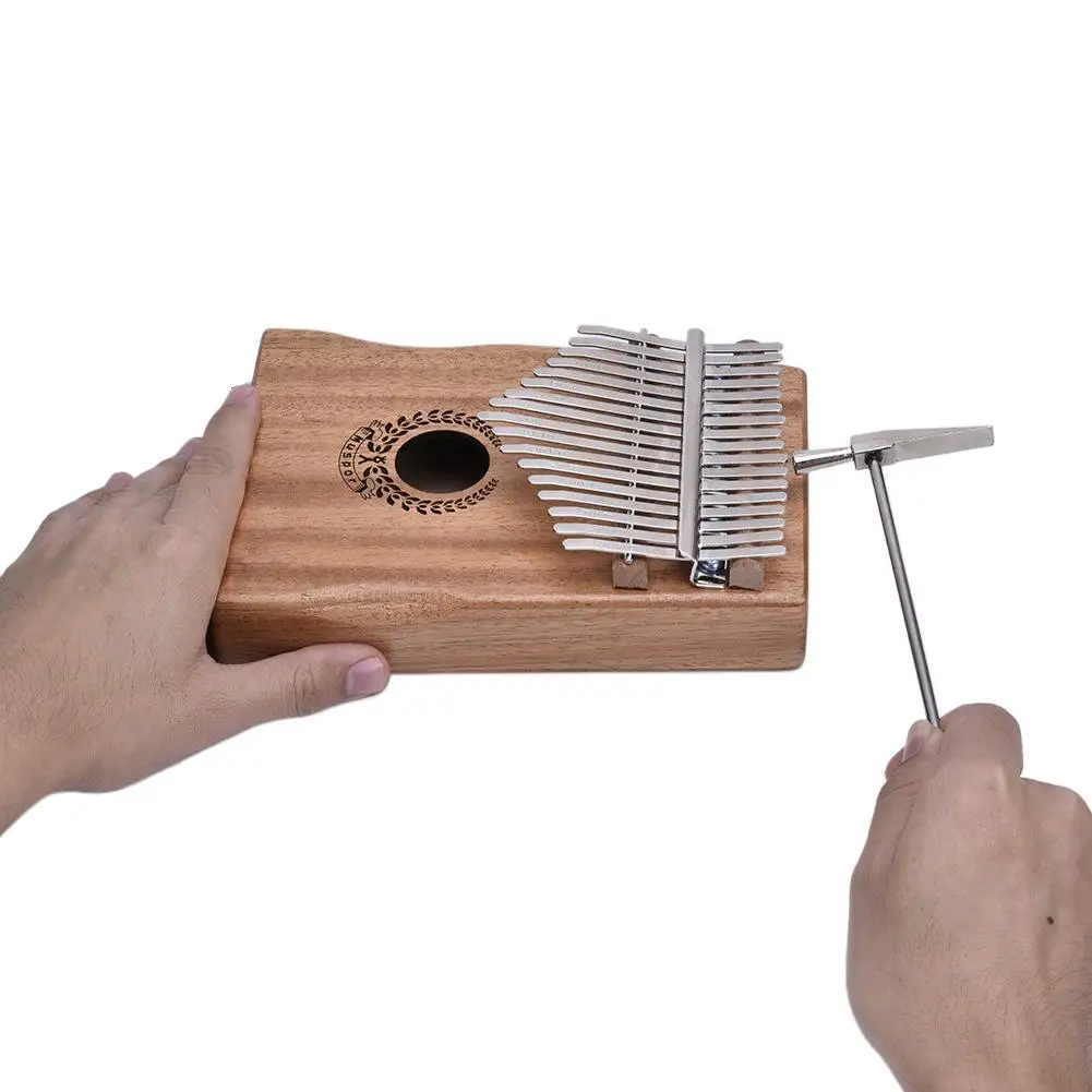 Muspor 17 ключ EQ Kalimba Mbira красное дерево большого пальца пианино палец перкуссия Keoboard инструмент с сумкой+ 3 М кабели+ набор аксессуаров