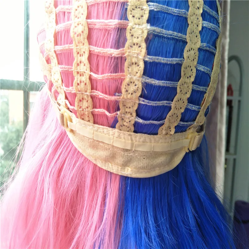 WoodFestival женский разноцветный парик для косплея длинные волнистые термостойкие синтетические парики с челкой