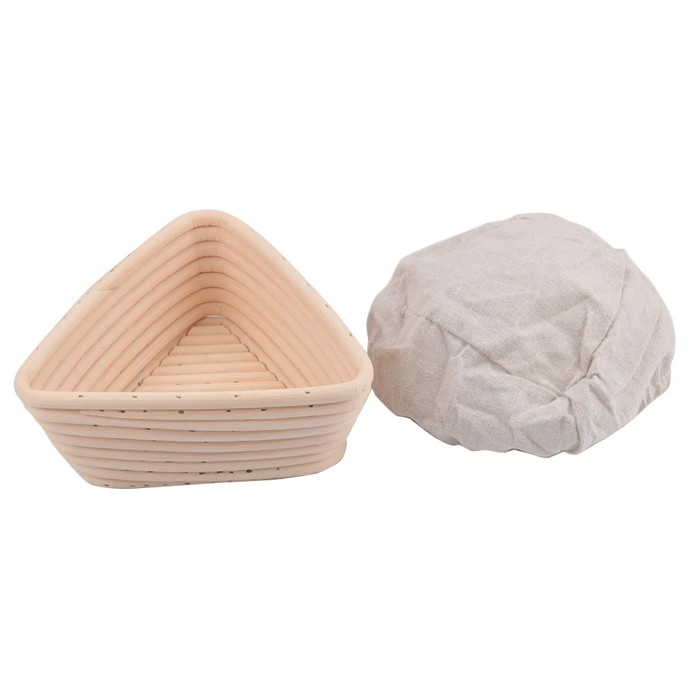 6 Inch Triangle Handmade Brotform Proofing Bread Basket for