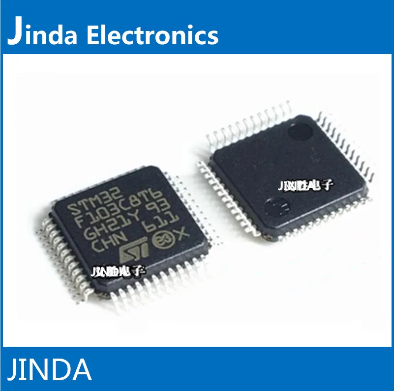 JINDA STM32F103C8T6 LQFP48 MCU 32-разрядных STM32 ARM Cortex M3 RISC 2.5 КБ Флэш В/3.3 В 48-контактный LQFP |