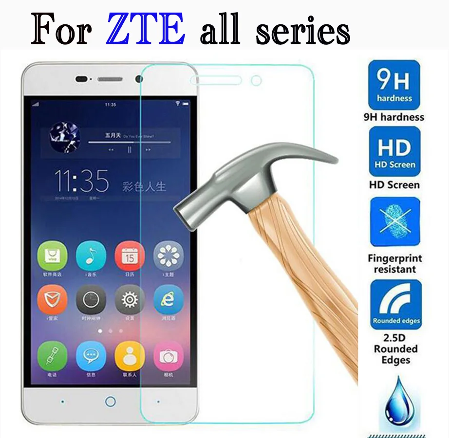 

Protective Glass for ZTE Blade V8 Lite Tempered Glass Screen Protector for ZTE V7 Blade A6 A601 A510 a512 Full Cover Glas Film