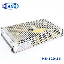 DIANQI источник питания 120 Вт 36 В 3.3A источник питания 120 Вт 36 В блок питания led ac dc преобразователь ms-120-36