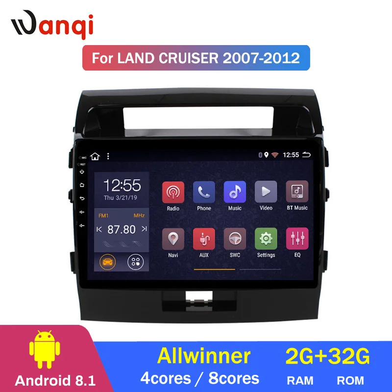 Discount 2G RAM 32G ROM Android 8.1 CAR DVD GPS Player For Toyota Land Cruiser 200 LC200 2007-2012 Radio Navigation 0 Discount 2G RAM 32G ROM Android 8.1 CAR DVD GPS Player For Toyota Land Cruiser 200 LC200 2007-2012 Radio Navigation 0