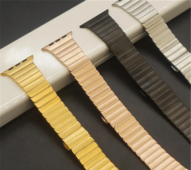 URVOI link bracelet for apple watch band series 4321 luxury stainless steel strap for iwatch with butterfly buckle 38/40/42/44mm URVOI link bracelet for apple watch band series 4321 luxury stainless steel strap for iwatch with butterfly buckle 38/40/42/44mm