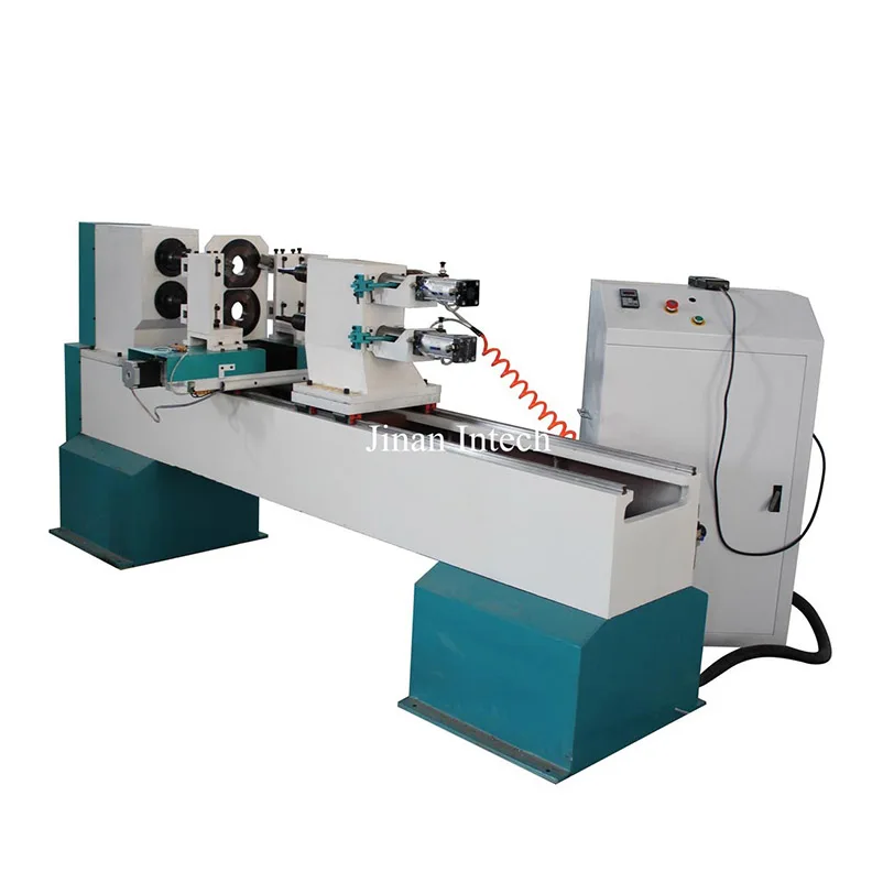 Высокопроизводительный автоматический токарный станок для дерева с двойной