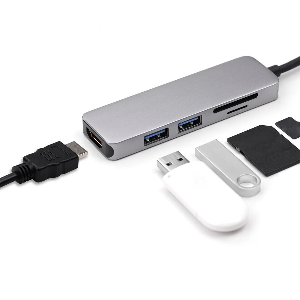 Новый usb-концентратор 3,0 type-C для USB 3,0 4 K HD зарядка PD USB-C заменитель адаптера для MacBook type-C кабель адаптер